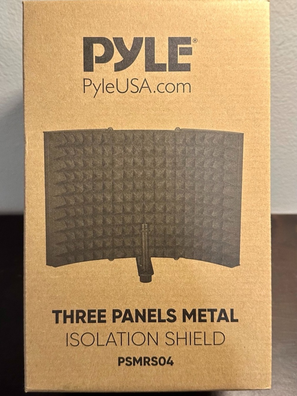 PYLE Three Panel Metal Isolation Shield - Black